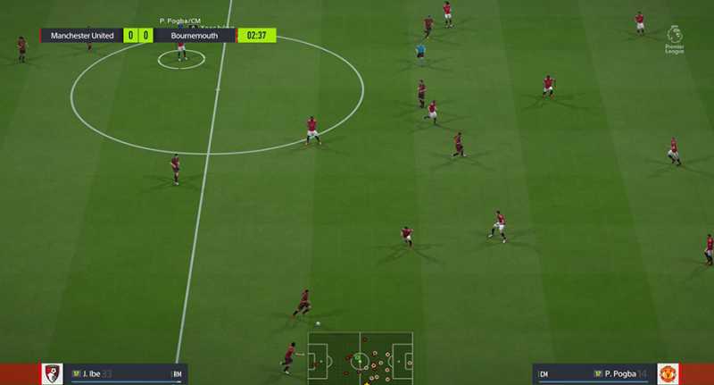 Hình ảnh gameplay trong FIFA Online 4