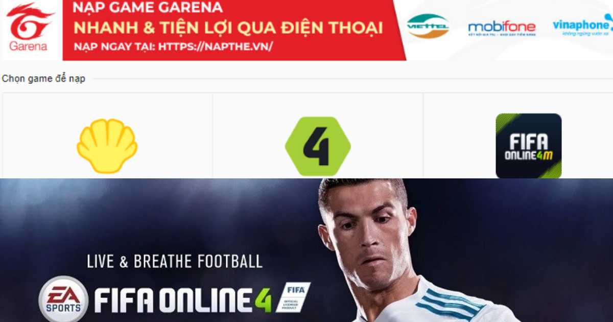 Hướng dẫn nạp thẻ FIFA Online 4 an toàn và chiết khấu cao