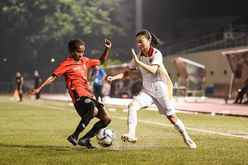 Nữ Việt Nam quyết tâm giành chiến thắng để chiếm lấy ngôi đầu bảng B AFF cup nữ 2022