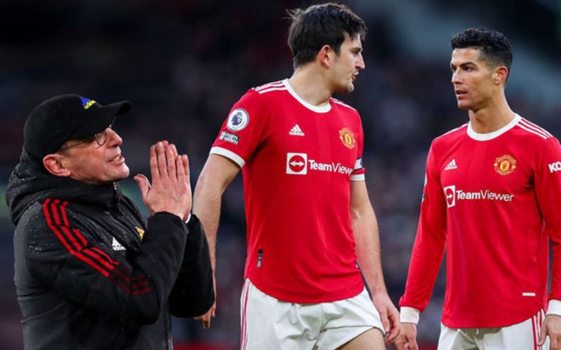 Dưới thời Ralf Rangnick, mâu thuẫn Ronaldo - Maguire trở nên sâu sắc