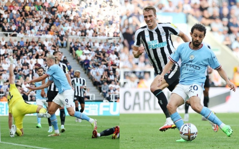 Erling Haaland và Bernardo Silva tỏa sáng giúp Manchester City thoát thua trước Newcastle United