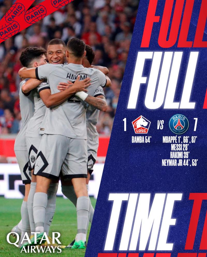 Kết quả Lille OSC vs Paris Saint-Germain, 1h45 ngày 22/8