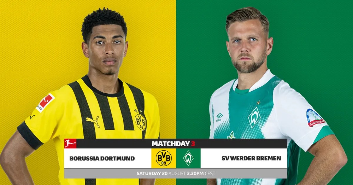 Link trực tiếp Dortmund vs Werder Bremen 20h30 ngày 20/8