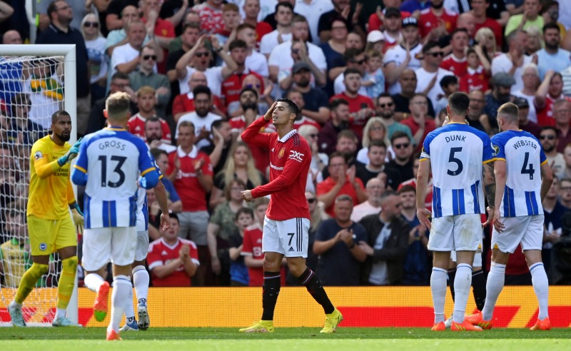 Manchester United bại trận trước Brighton & Hove Albion ở trận mở màn Ngoại hạng Anh 2022/23