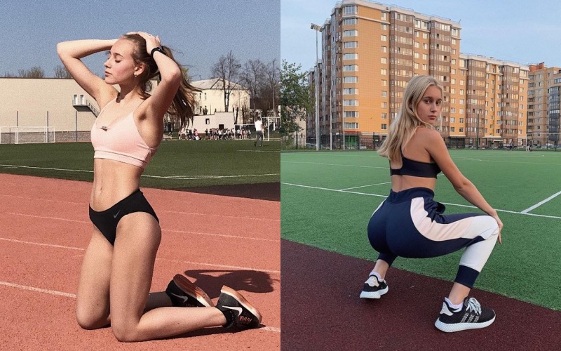 Masha Andreeva còn tham gia với vai trò một người mẫu kiêm blogger