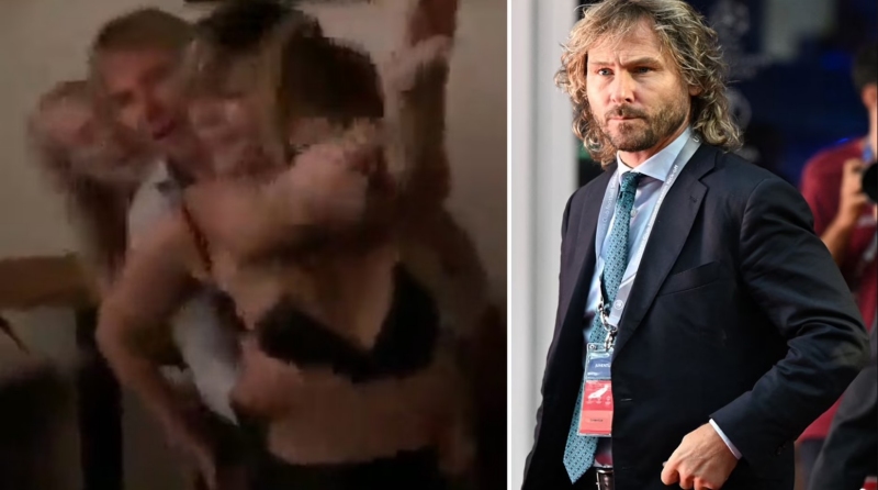 Pavel Nedved nhảy nhót vui vẻ cùng 3 mỹ nữ