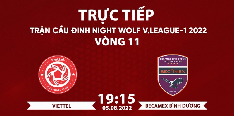 Soi kèo trận Viettel FC vs Becamex Bình Dương 19h15 ngày 5/8