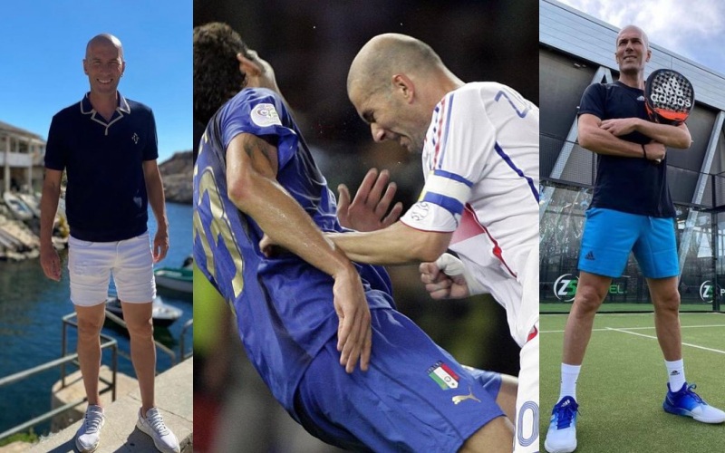 Thân hình thon gọn của Zinedine Zidane
