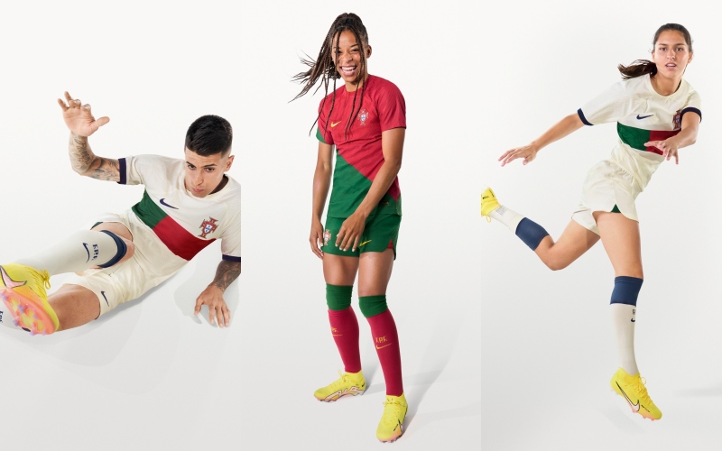 Hai bộ trang phục tuyệt đẹp và sắc sảo sẽ được tuyển Bồ Đào Nha sử dụng tại World Cup 2022