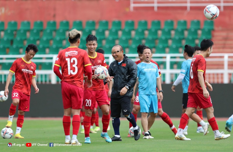 HLV Park Hang-seo muốn các học trò trình diễn tốt nhất trong 2 trận giao hữu với Singapore và Ấn Độ
