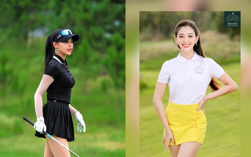 Lê Thanh Tú gây sự chú ý lớn mỗi lần xuất hiện trên sân golf