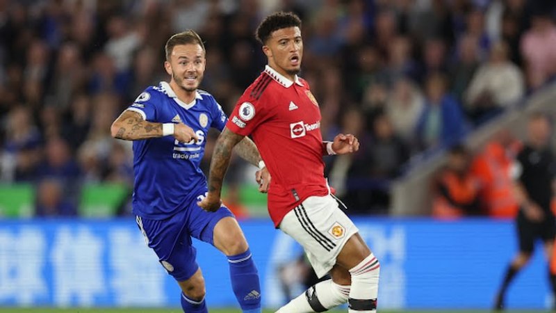 Kết quả Leicester City vs Manchester United: Bàn thắng duy nhất của Sancho giúp Quỷ đỏ giành 3 điểm