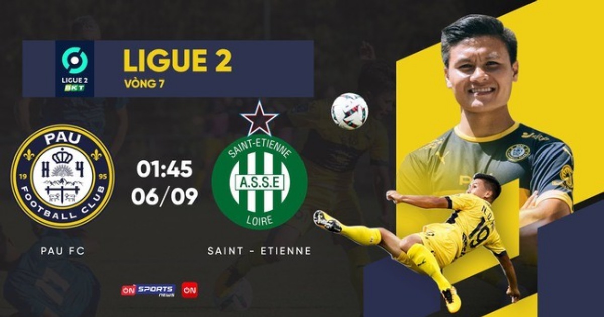 Link trực tiếp Pau FC vs Saint-Étienne 1h45 ngày 6/9
