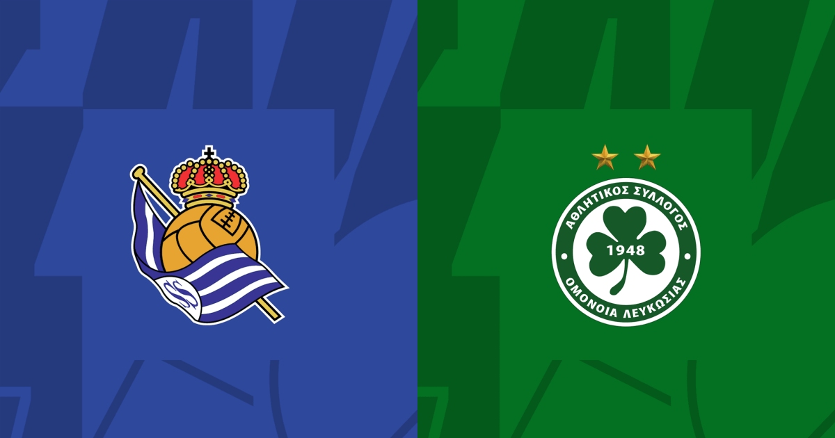Link trực tiếp Real Sociedad vs Omonia Nicosia 23h45 ngày 15/9