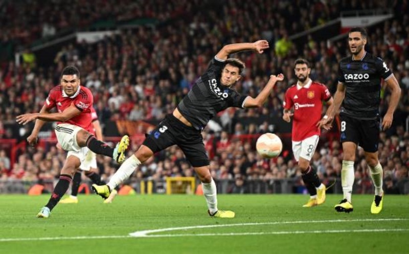 Kết quả Manchester United vs Real Sociedad: Cú sút bất ngờ của Casemiro