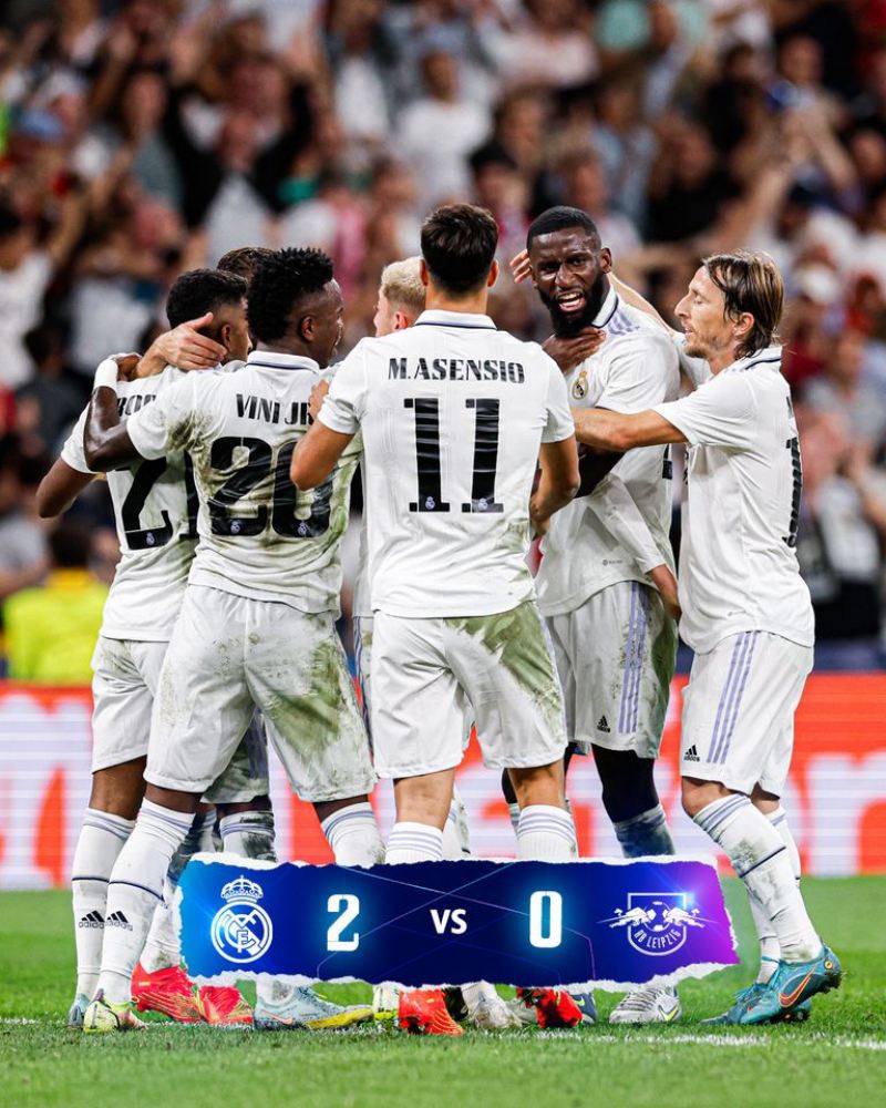 Real Madrid giành thắng lợi quan trọng trước RB Leipzig