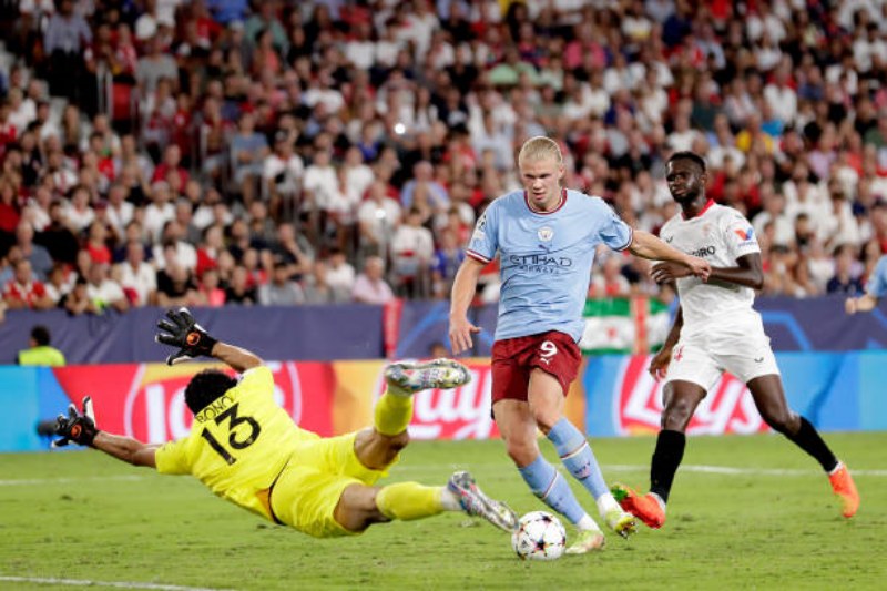 Kết quả Sevilla vs Manchester City: Erling Haaland có cú đúp