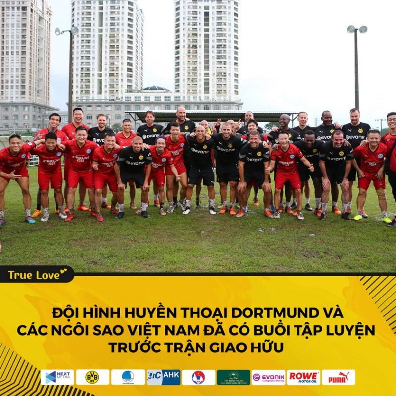 Vietnam All Stars và huyền thoại Borussia Dortmund đã sẵn sàng cho cuộc đấu tối 28/9