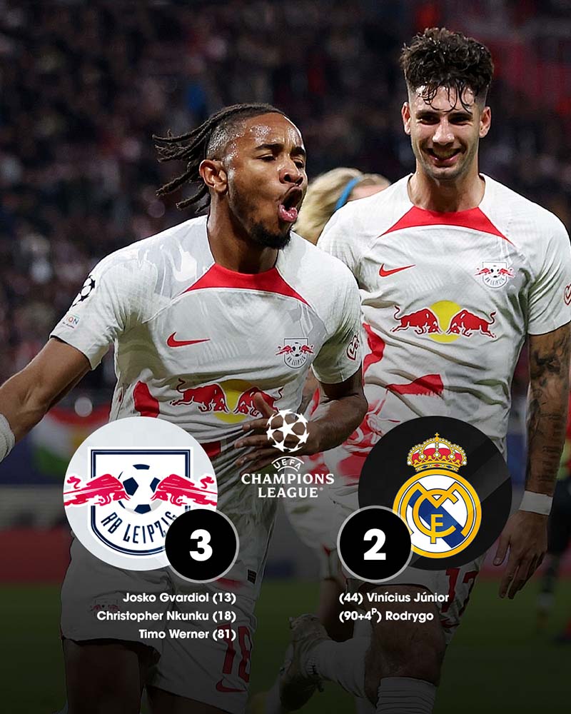 Kết quả RB Leipzig vs Real Madrid: Nhà vua gục ngã | Hình 8