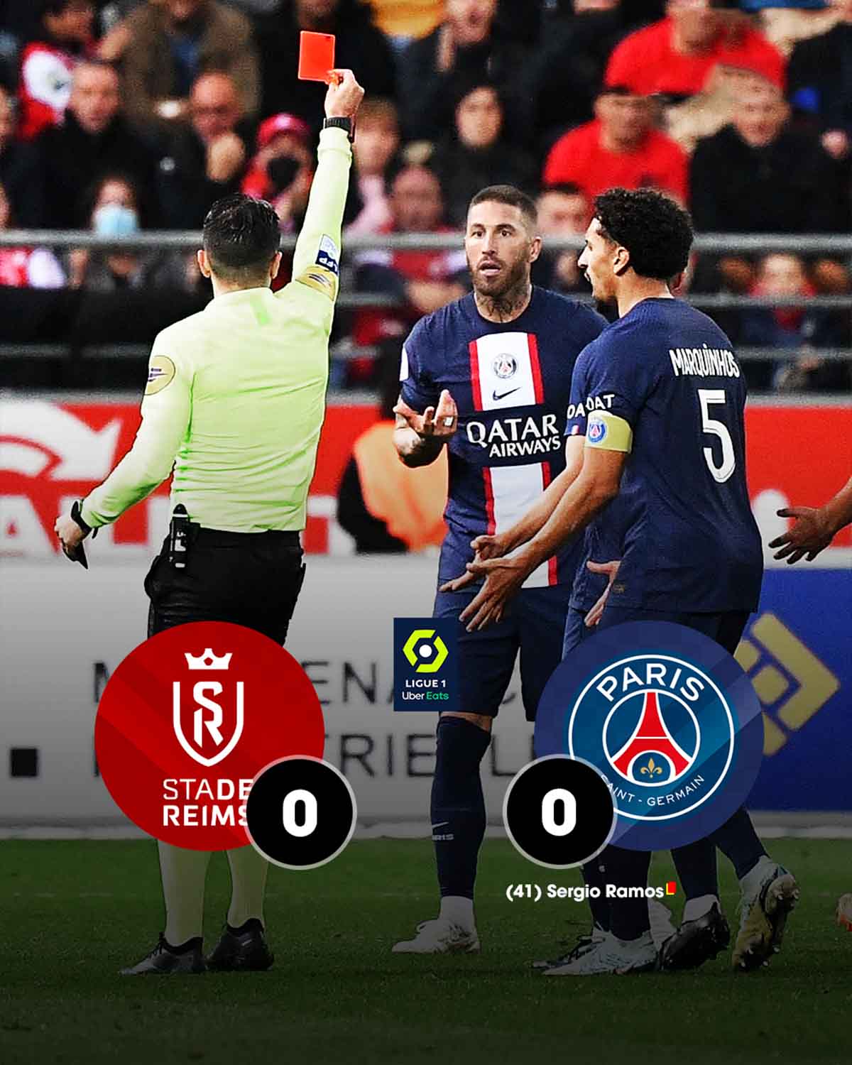 Kết quả Stade de Reims vs Paris Saint-Germain - PSG hòa đầy thất vọng