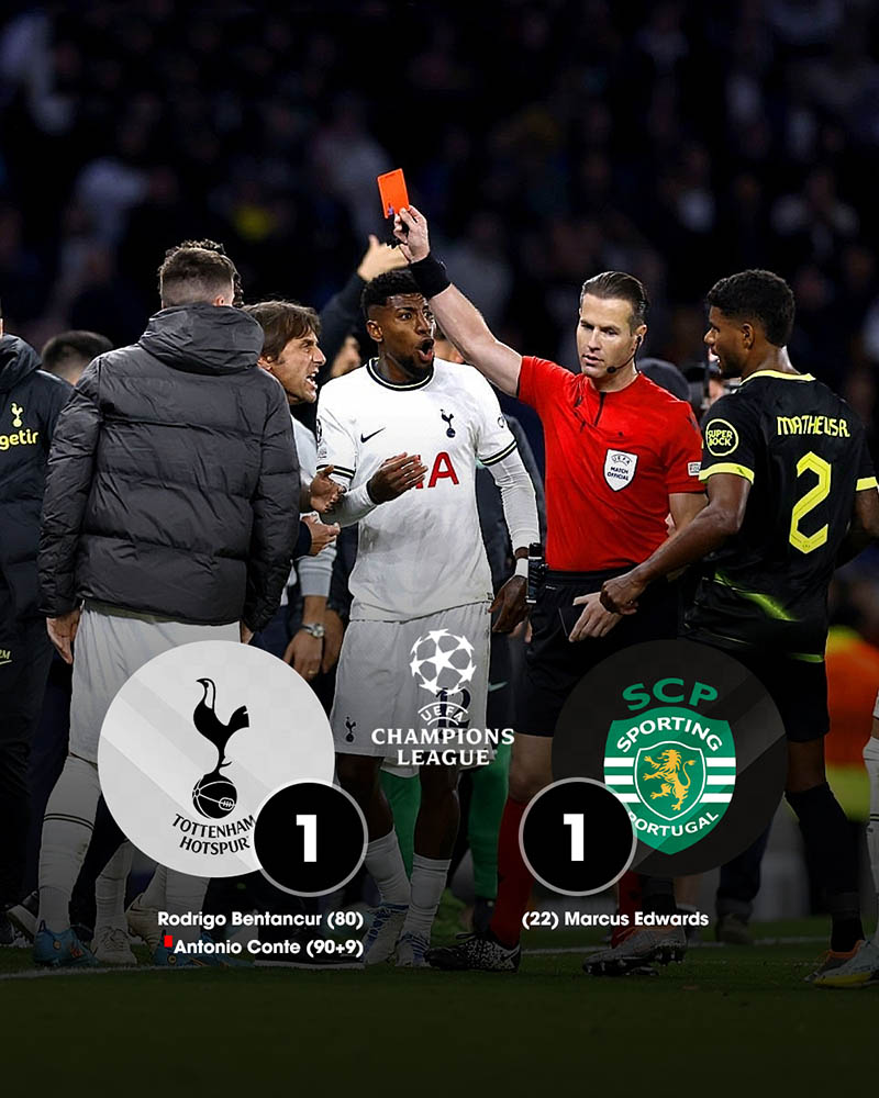 Kết quả Tottenham Hotspur vs Sporting CP: Gà Trống chưa thể quyết định tấm vé đi tiếp | Hình 4