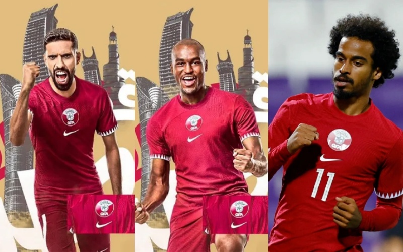 Áo đấu sân nhà của đội tuyển Qatar tại World Cup 2022