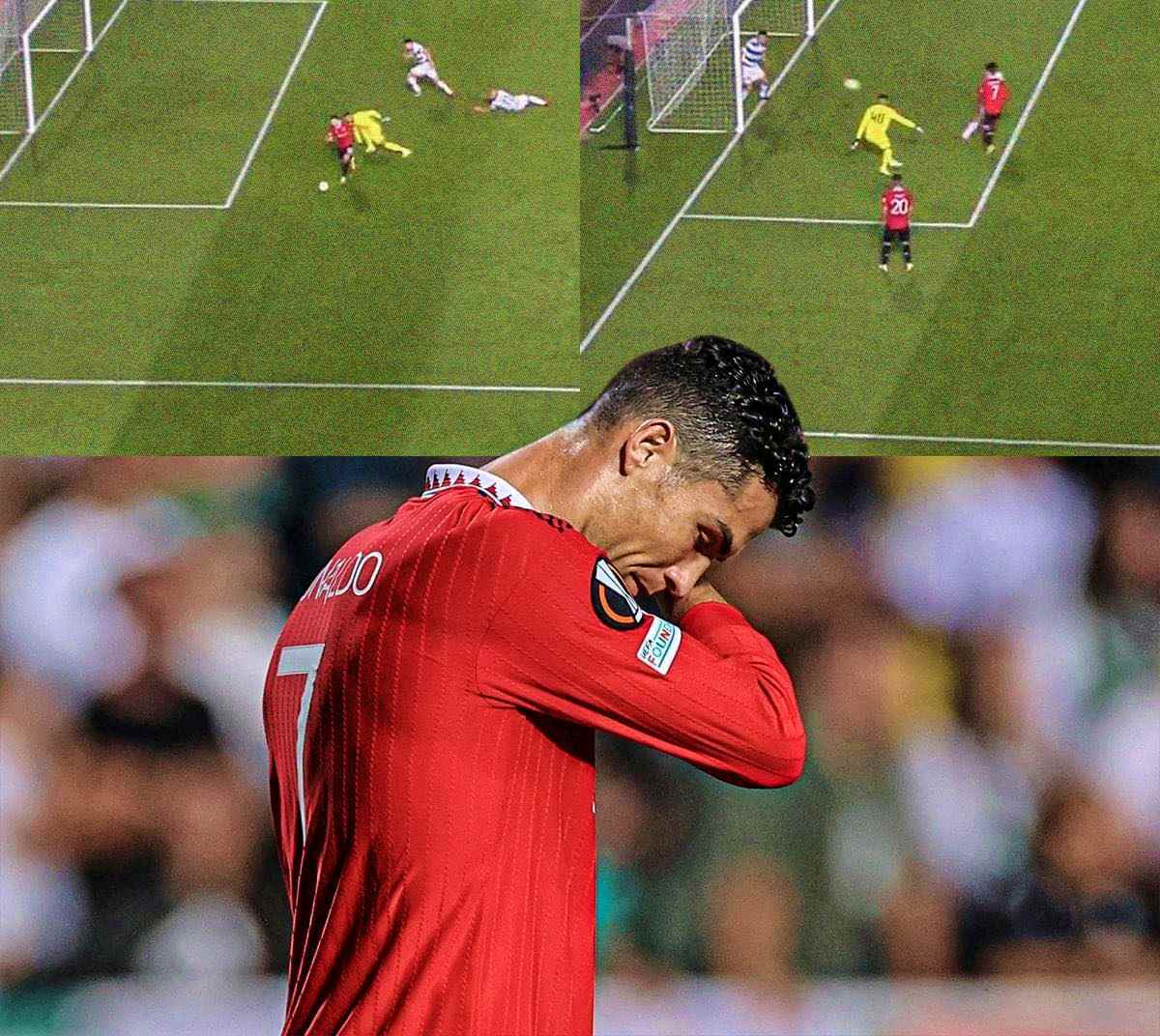 Tình huống mà Ronaldo đã quá gần với bàn thắng