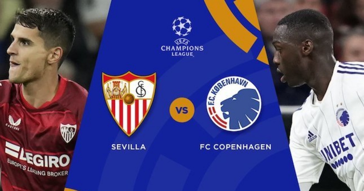 Thống kê, lịch sử đối đầu Sevilla vs FC Copenhagen (23h45 ngày 25/10)