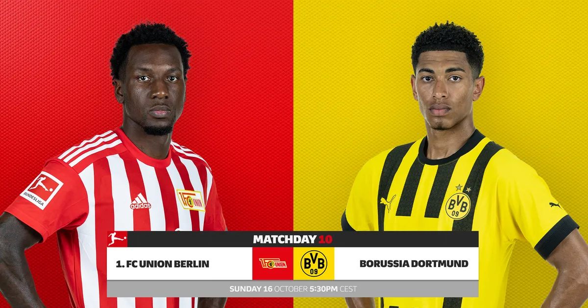 Thống kê, lịch sử đối đầu Union Berlin vs Borussia Dortmund (22h30 ngày 16/10)