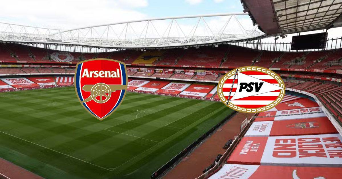 Link trực tiếp Arsenal vs PSV Eindhoven 0h ngày 21/10