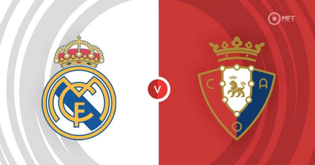Link trực tiếp Real Madrid vs Osasuna 2h ngày 3/10