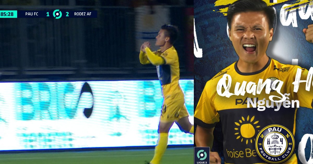 NÓNG! Quang Hải ghi bàn đầu tiên cho Pau FC tại Ligue 2