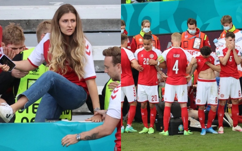 Sabrina Kvist Jensen, bà xã của Christian Eriksen sẽ không thể bên cạnh chồng như tại Euro 2020