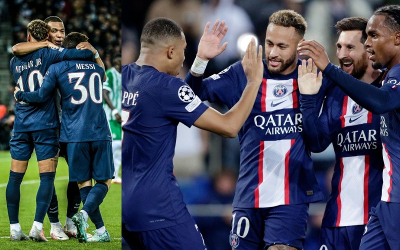 Tam tấu Lionel Messi - Neymar Jr - Kylian Mbappé hủy diệt mọi đối thủ