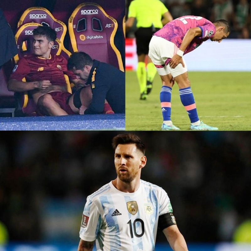 Tuyển Argentina lo sốt vó khi Paulo Dybala, Lionel Messi và Angel Di Maria gặp vấn đề khi World Cup 2022 cận kề