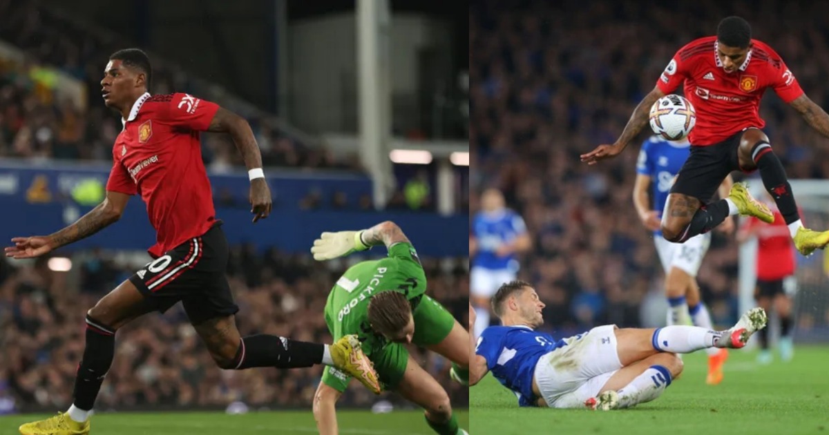 Vì sao siêu phẩm solo của Marcus Rashford vào lưới Everton bị trọng tài bác bỏ?