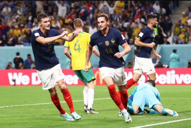 Kết quả Pháp vs Úc: Adrien Rabiot đánh đầu chuẩn xác, cân bằng tỷ số cho tuyển Pháp