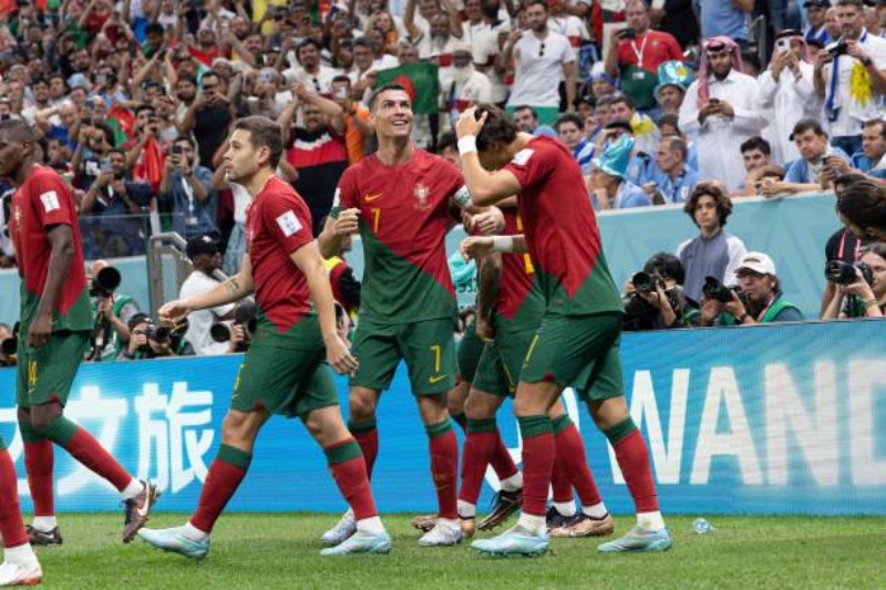 Bồ Đào Nha chọc thủng lưới Uruguay trong hiệp 2