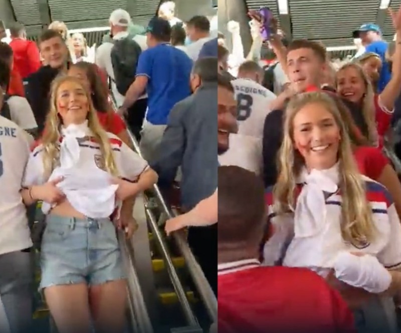 Fan girl show hàng không tưởng trong lúc đi xem World Cup 2022