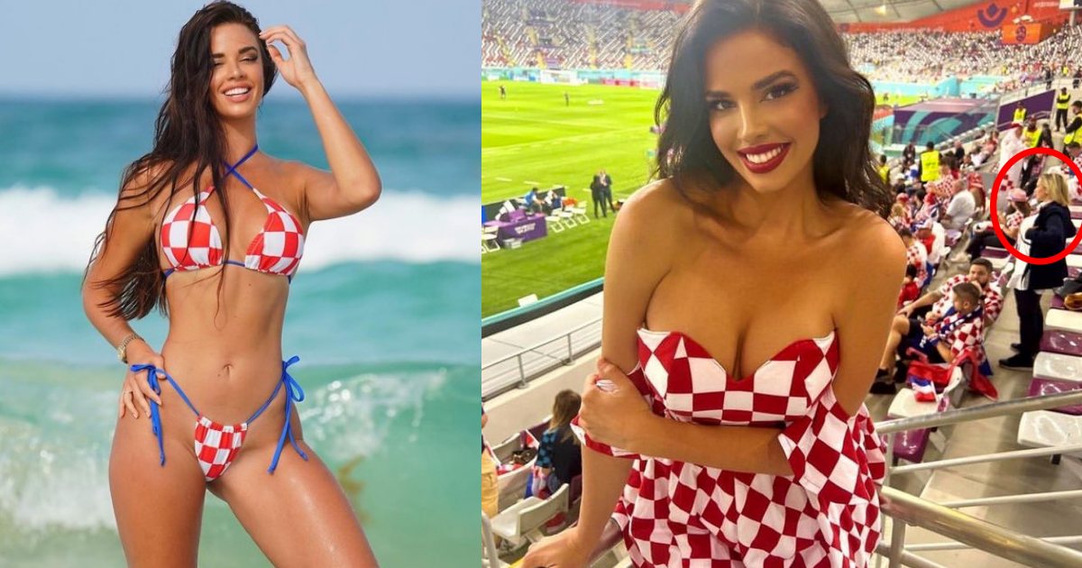 Fan nữ 3 vòng khủng của tuyển Croatia khuấy động World Cup 2022