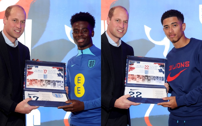 Hai ngọc thô Bukayo Saka và Jude Bellingham mang áo số 17 và 22 ở World Cup 2022