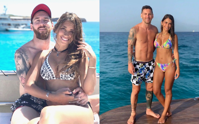 Lionel Messi tình tứ bên cạnh cô vợ Antonella Roccuzzo