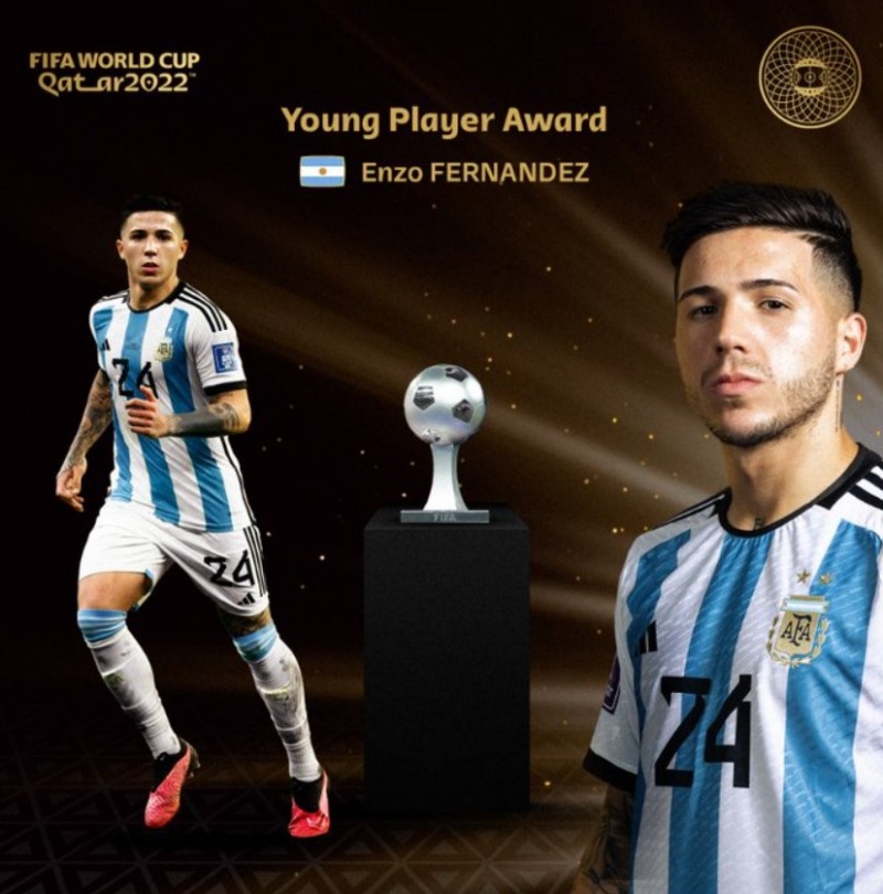 Cầu thủ trẻ hay nhất World Cup 2022 Enzo Fernández