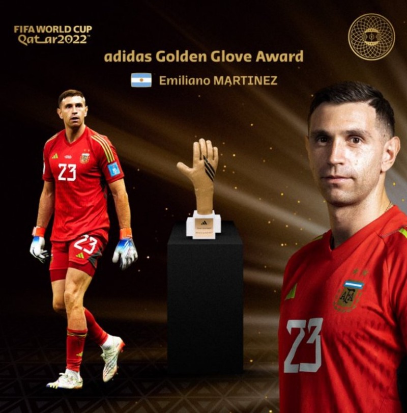 Găng tay vàng World Cup 2022 Emiliano Martínez