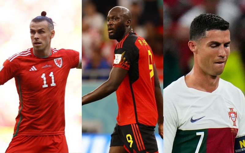 Gareth Bale (xứ Wales), Cristiano Ronaldo (Bồ Đào Nha) và Romelu Lukaku (Bỉ) trải qua một kỳ World Cup tệ hại. Bộ ba tấn công trên đánh mất khả năng săn bàn và chỉ còn là cái bóng của chính mình khiến các CĐV thật sự bàng hoàng và đau đớn.