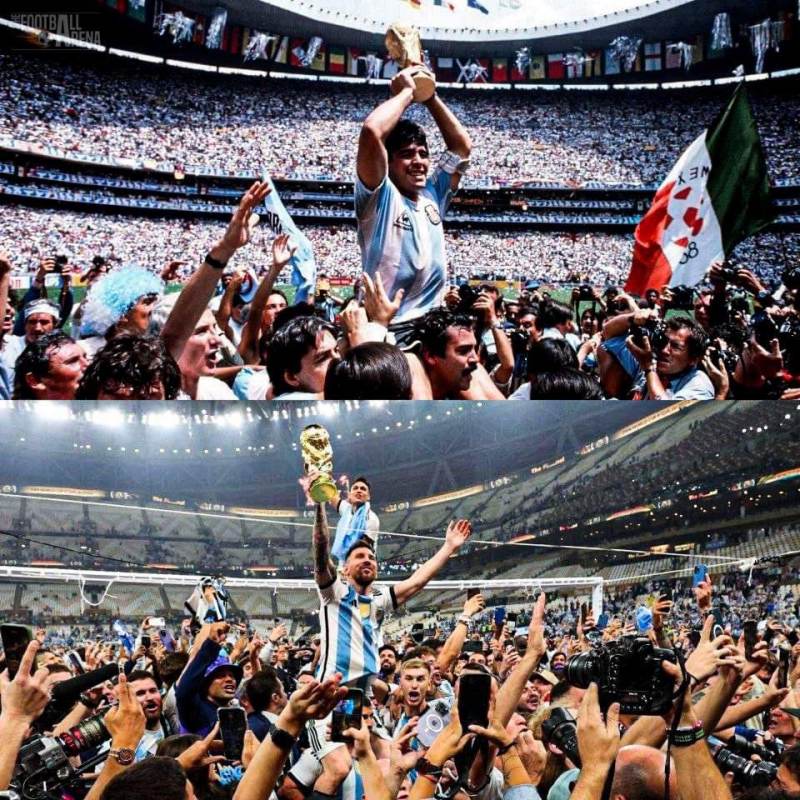 Lionel Messi tái hiện khoảnh khắc lịch sử của cố huyền thoại Diego Maradona