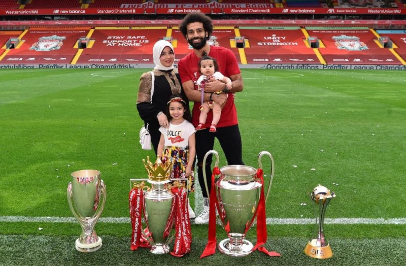 Mohamed Salah và gia đình nhỏ