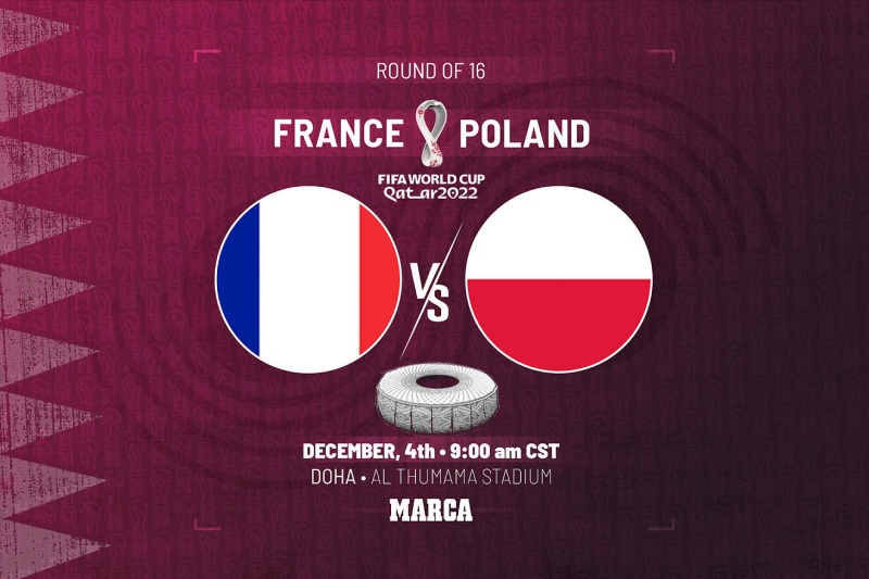Nhà ĐKVĐ Pháp chạm trán Ba Lan ở vòng 1/8 World Cup 2022