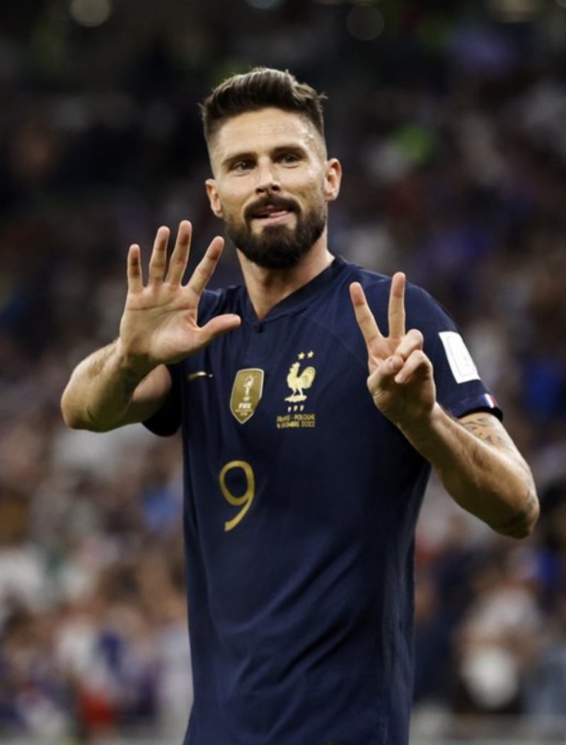 Olivier Giroud liên tục nổ súng cho tuyển Pháp ở World Cup 2022