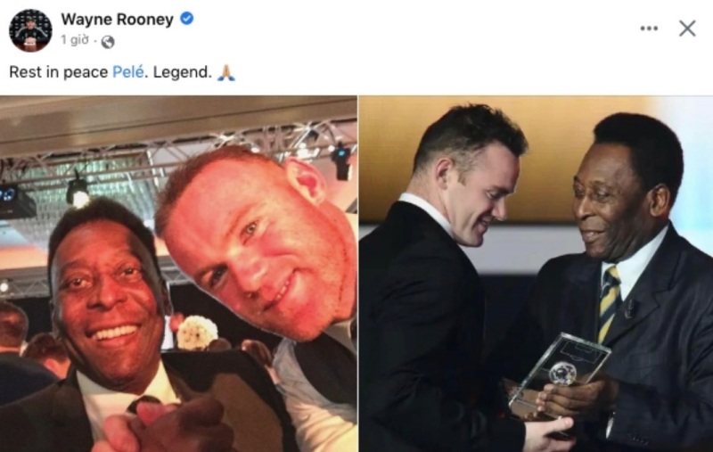 Wayne Rooney vĩnh biệt Vua bóng đá